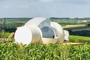 hôtel bulle dans les vignes